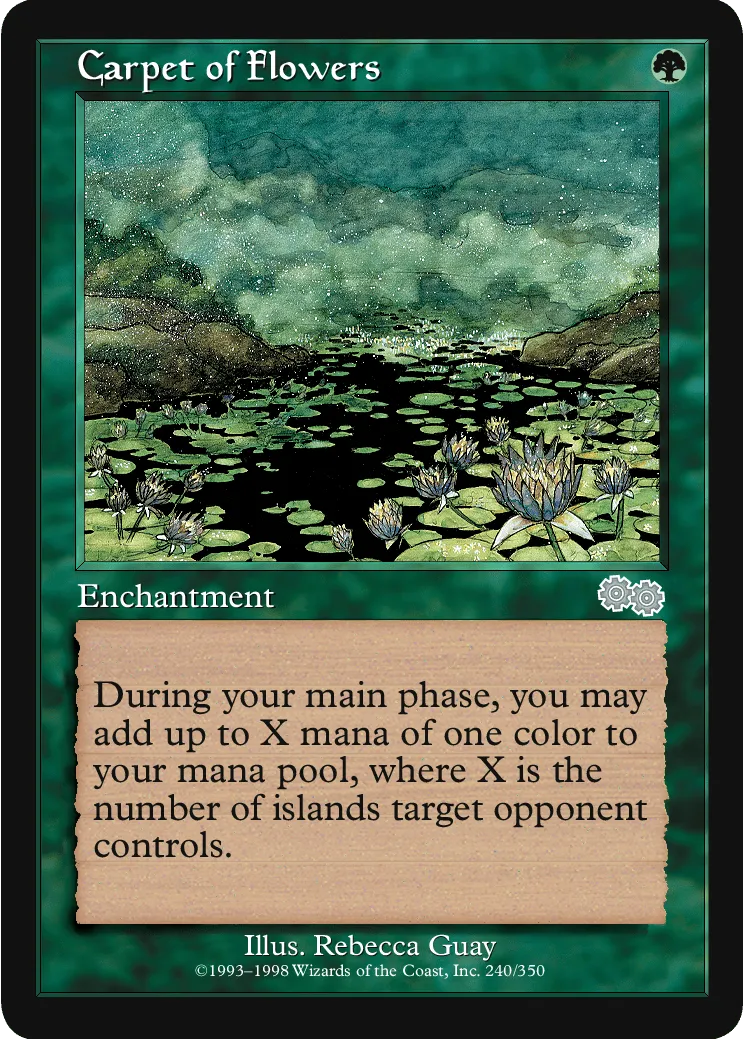 花の絨毯 (Carpet of Flowers) / USG / 日本語版 / U #240 / 緑