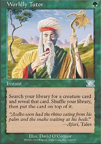 俗世の教示者 (Worldly Tutor) / 6ED / 日本語版 / U #269 / 緑