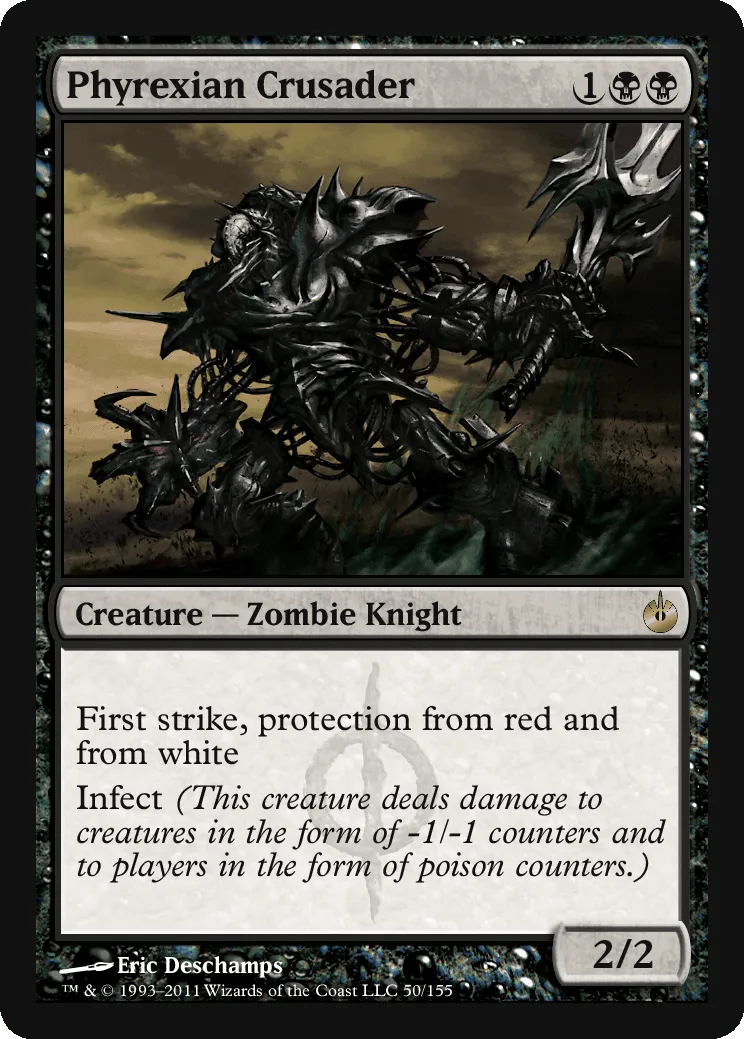 ファイレクシアの十字軍 (Phyrexian Crusader) / MBS / 英語版 / R #50 / 黒